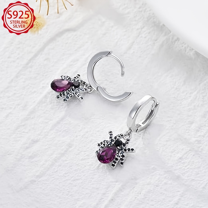 S925 Sterling Silver Spider Ear Cuffs — Unique Punk Style